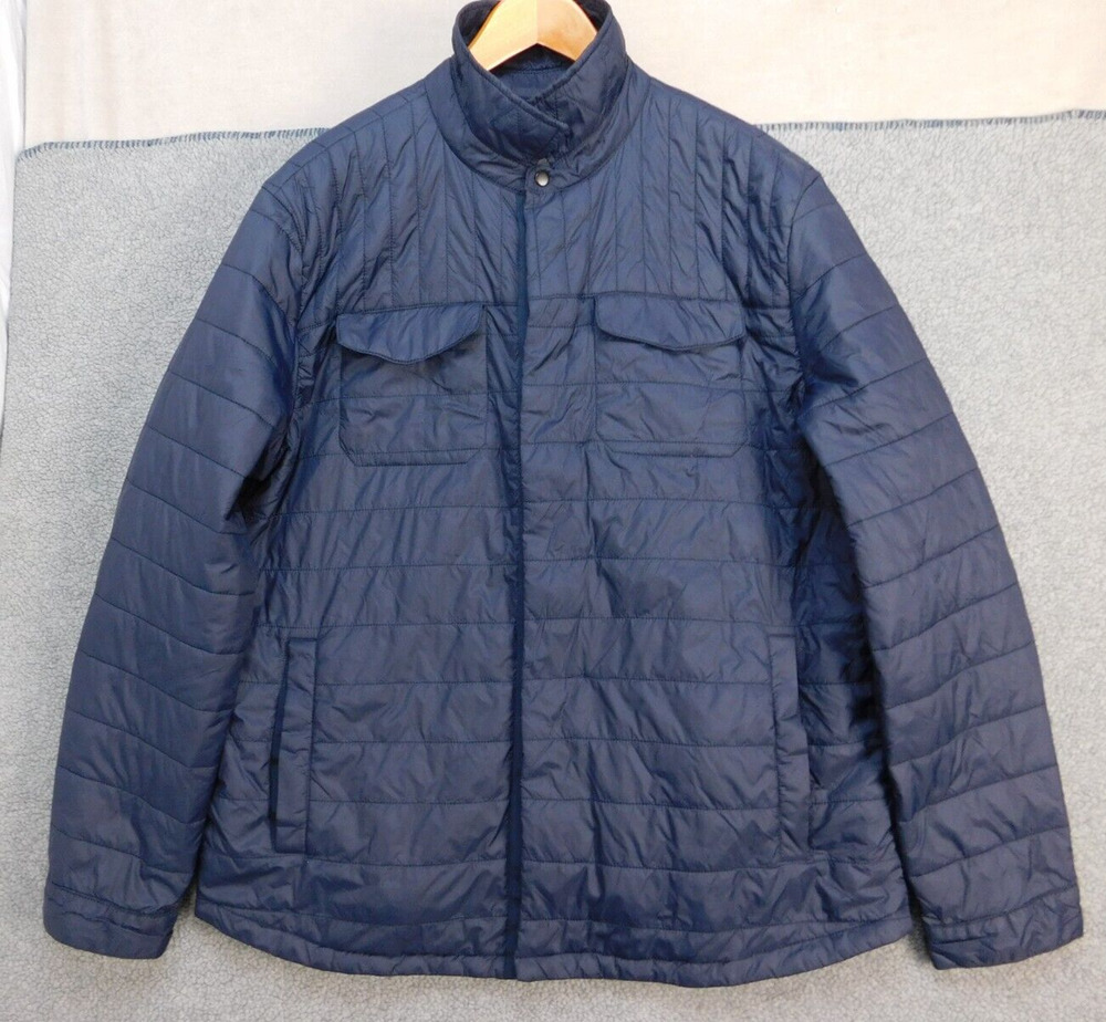 Slate & Stone Men's XL Navy Lightweight Quilted Puffer Coat Jacket